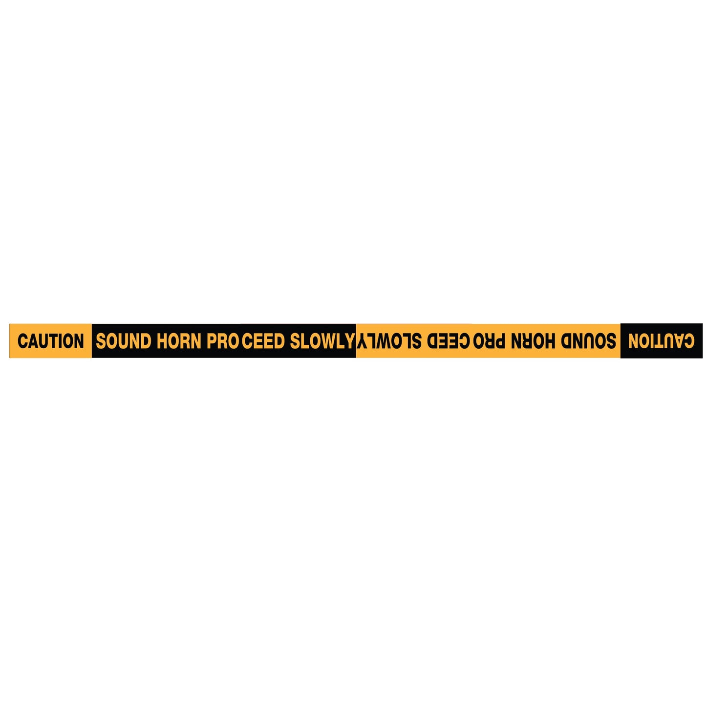 Caution Sound Horn Proceed Slowly - Floor Sticker - New Signs