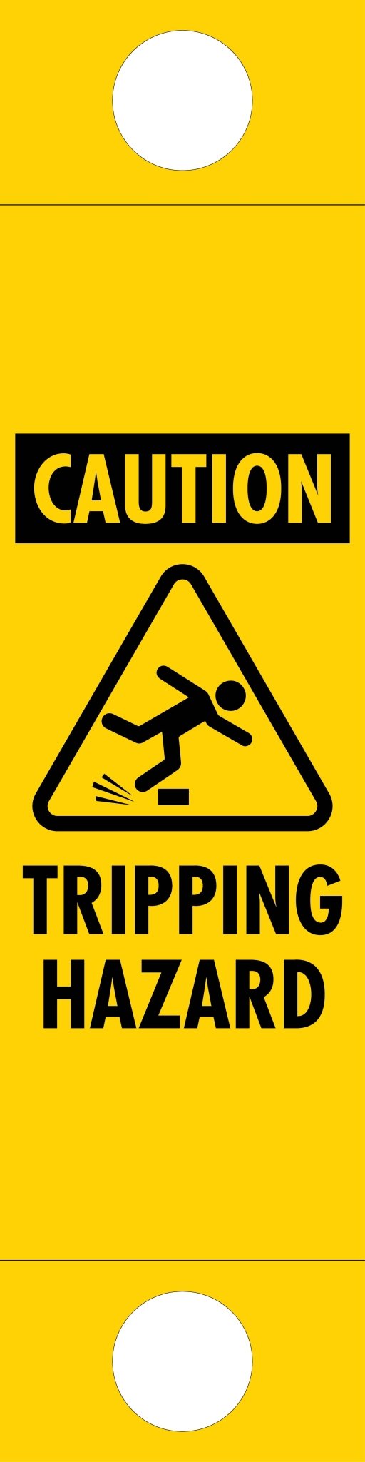 Caution Tripping Hazard - Corflute Bollard Traffic Signs - New Signs