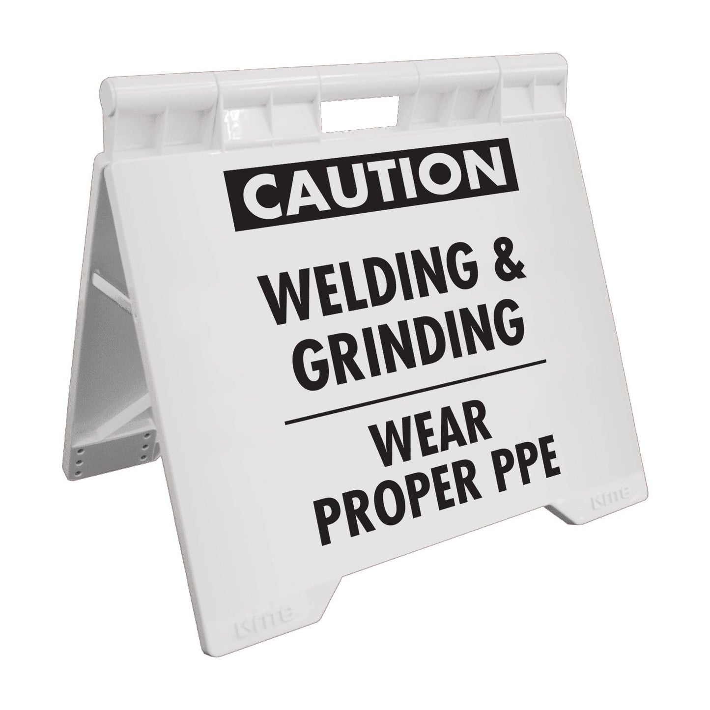 Caution Welding & Grinding - Evarite A - Frame Sign - New Signs