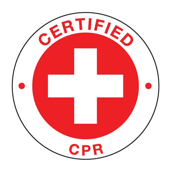 CERTIFIED CPR Hard Hat Stickers - New Signs
