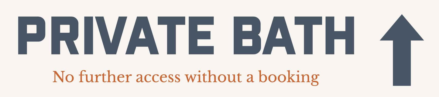 Charlotte - Private Bath Sign - New Signs