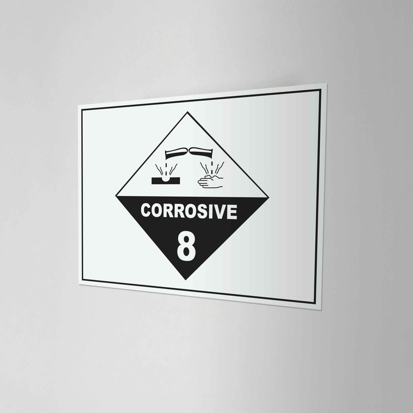 Corrosive 8 Sign - New Signs