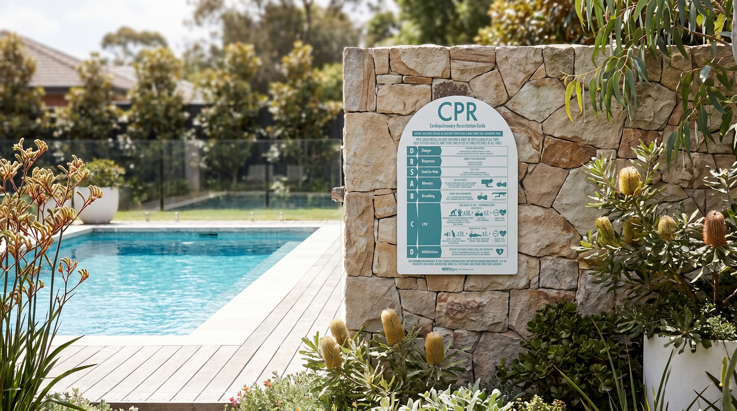 CPR Sign Arch Aqua - New Signs