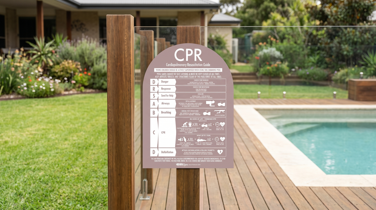 CPR Sign Arch Fawn Background - New Signs