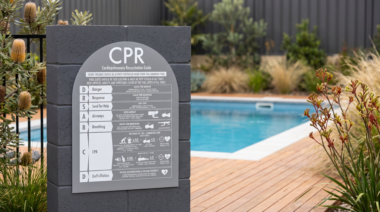 CPR Sign Arch Grey Background - New Signs
