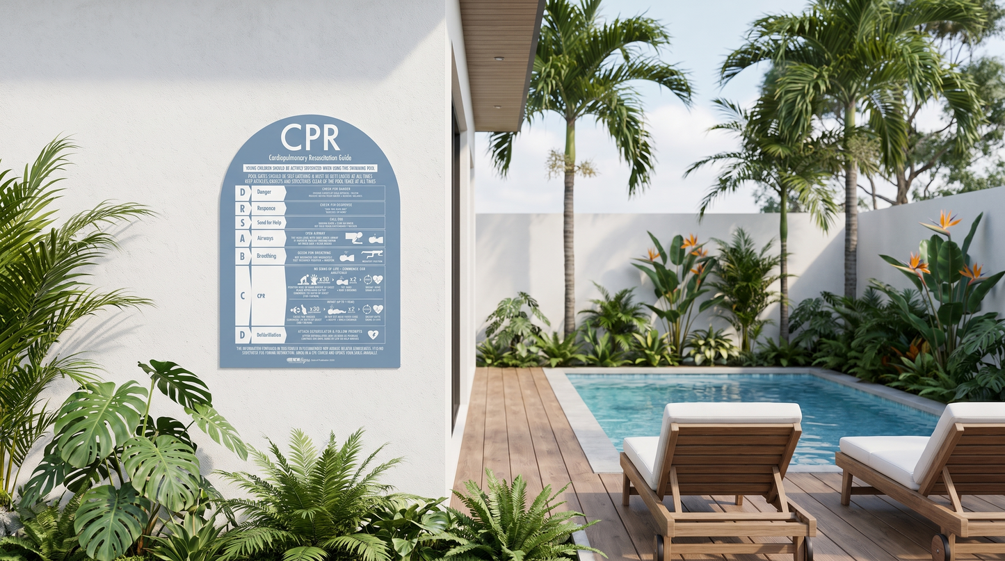 CPR Sign Arch Ocean Background - New Signs