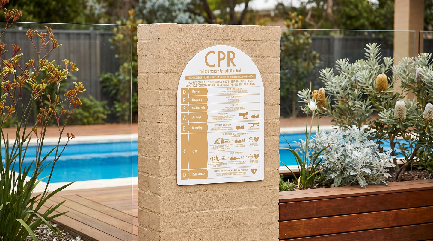 CPR Sign Arch Sand - New Signs