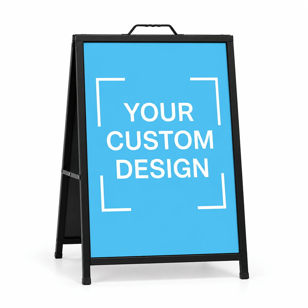 Custom A-Frame with Corflute Inserts - 450mm x 600mm - New Signs