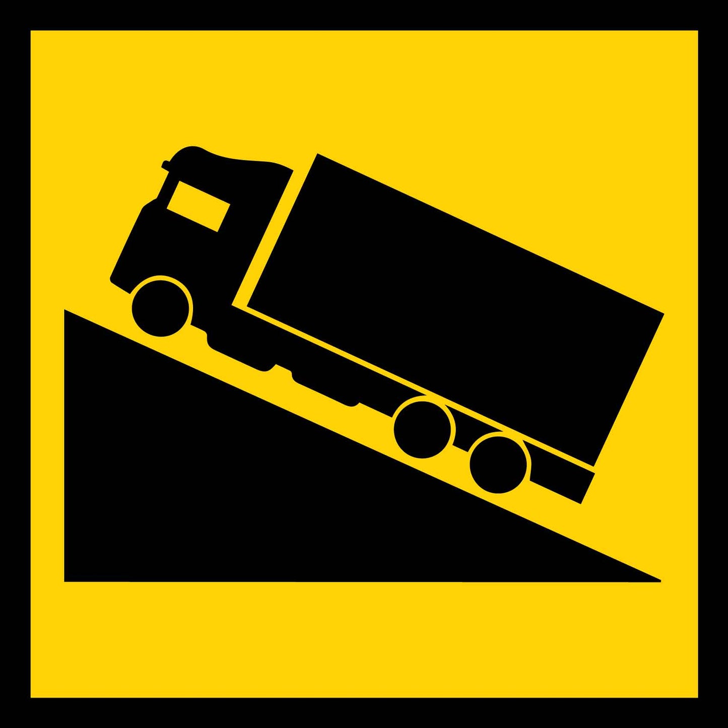 Decent Left Truck Multi Message Traffic Sign - New Signs
