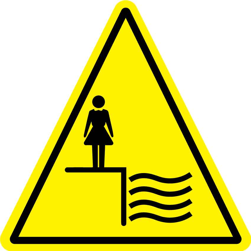 Deep Water (Triangle) Decal - New Signs