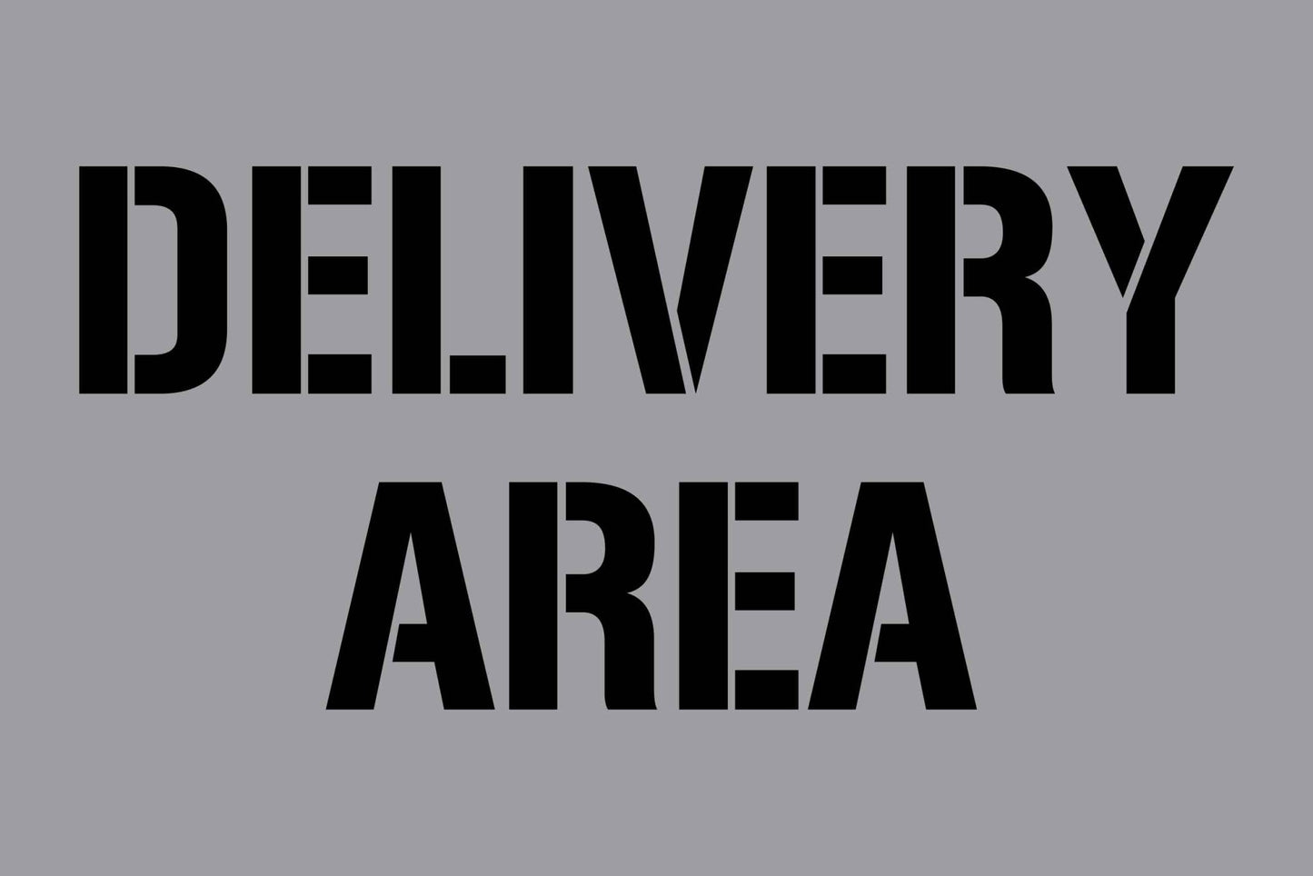 Delivery Area - Aluminium Composite Stencil - New Signs