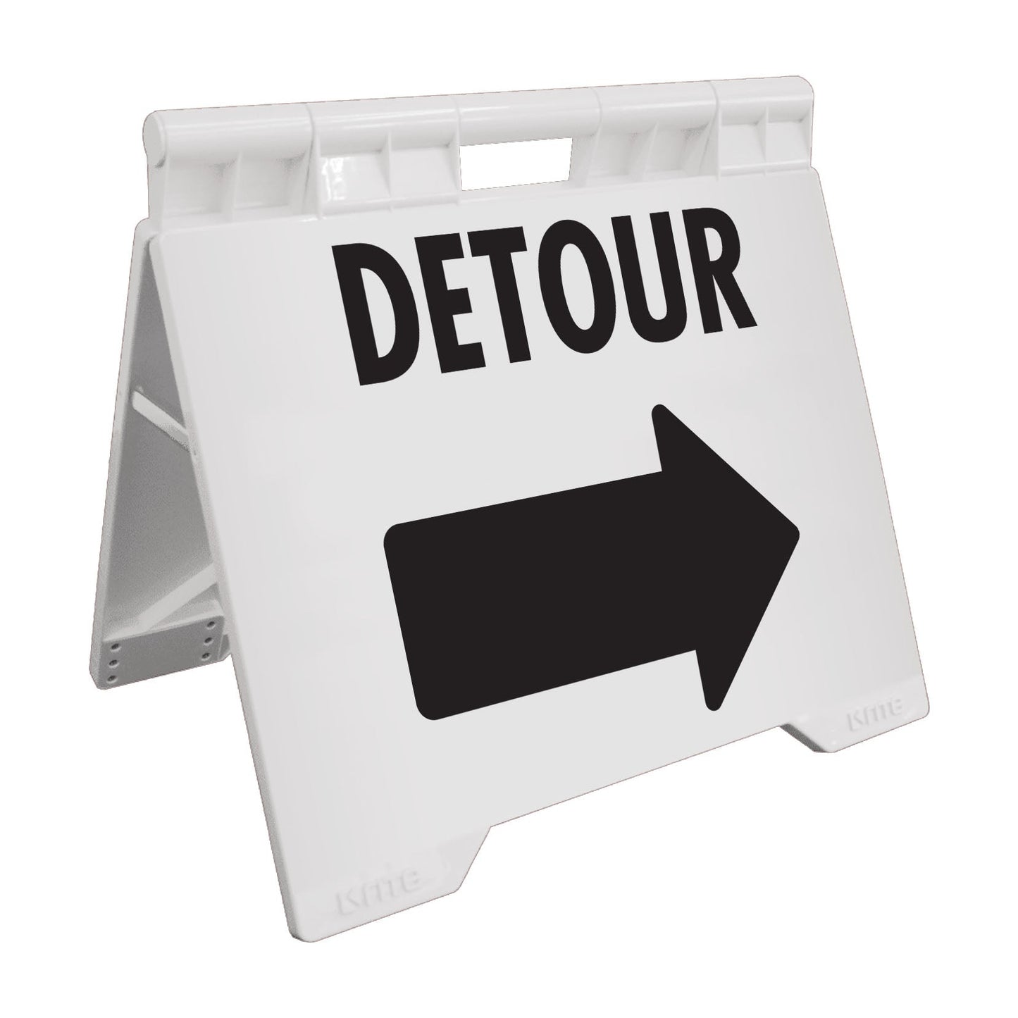 Detour Right - Evarite A - Frame Sign - New Signs