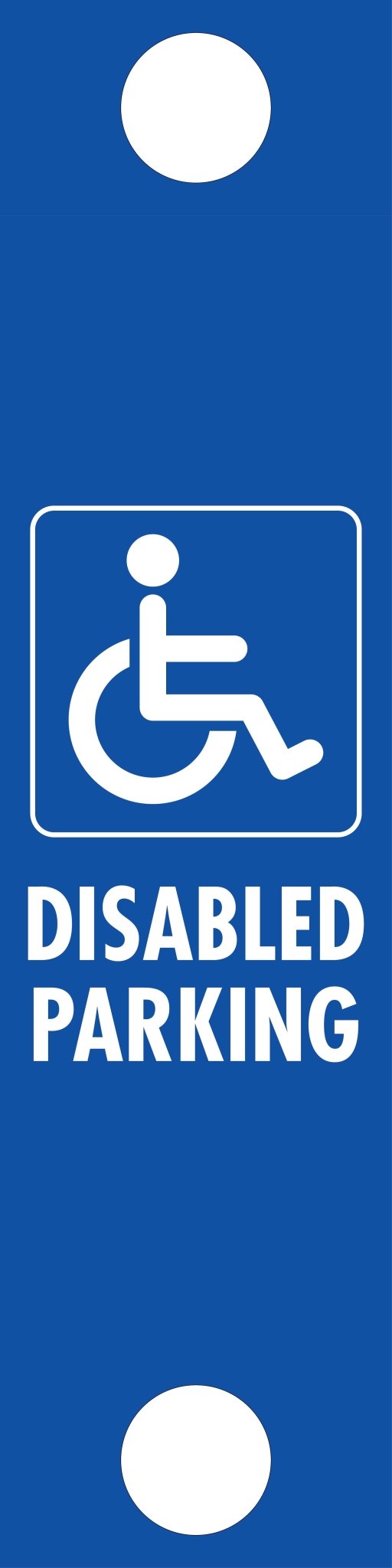Disabled Parking - Corflute Bollard Traffic Signs - New Signs