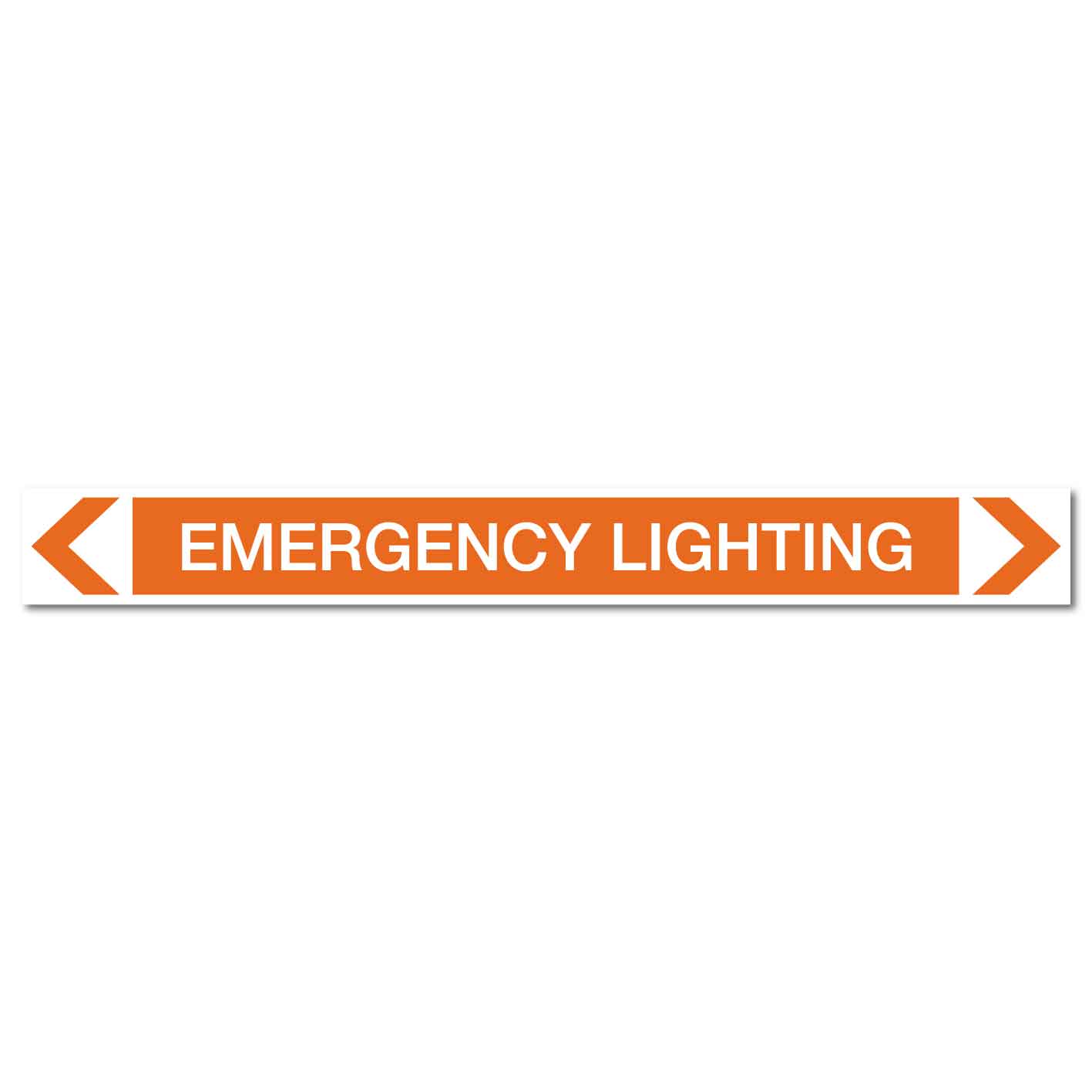 Electrical - Emergency Lighting - Pipe Marker Sticker - New Signs