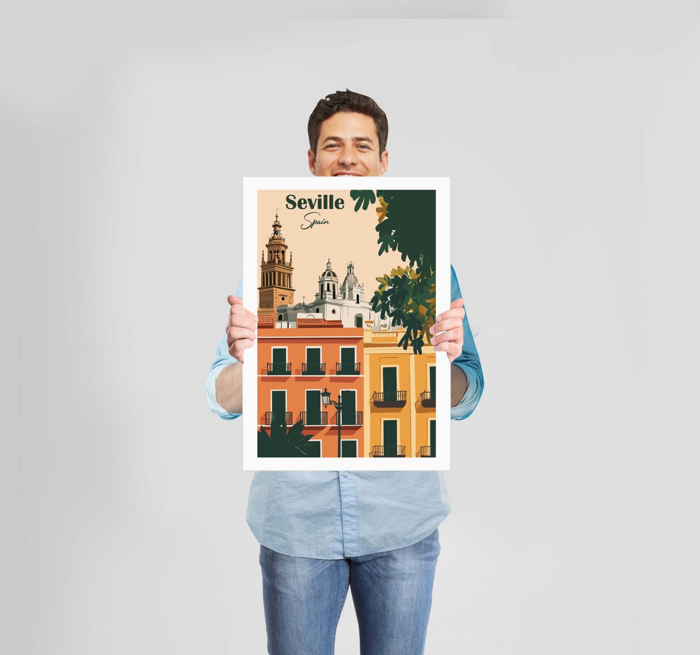 European Places Seville Poster Wall Art Prints - New Signs