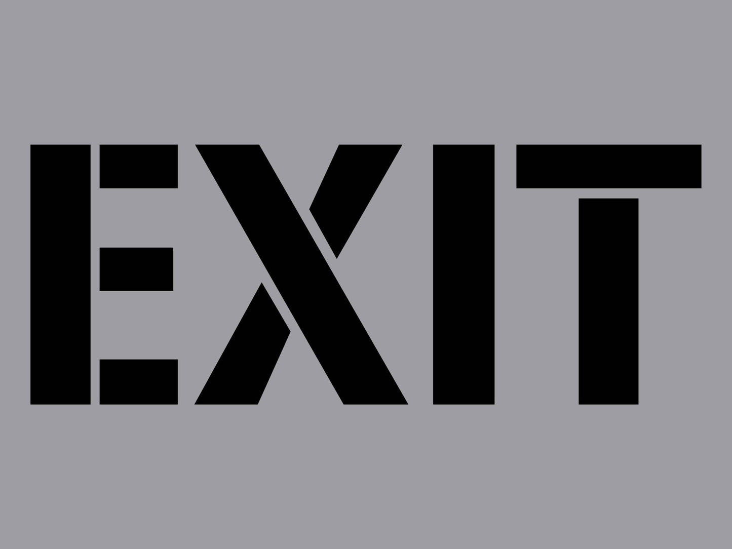 Exit - Aluminium Composite Stencil - New Signs