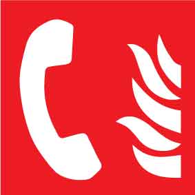 Fire Phone (Square) Decal - New Signs