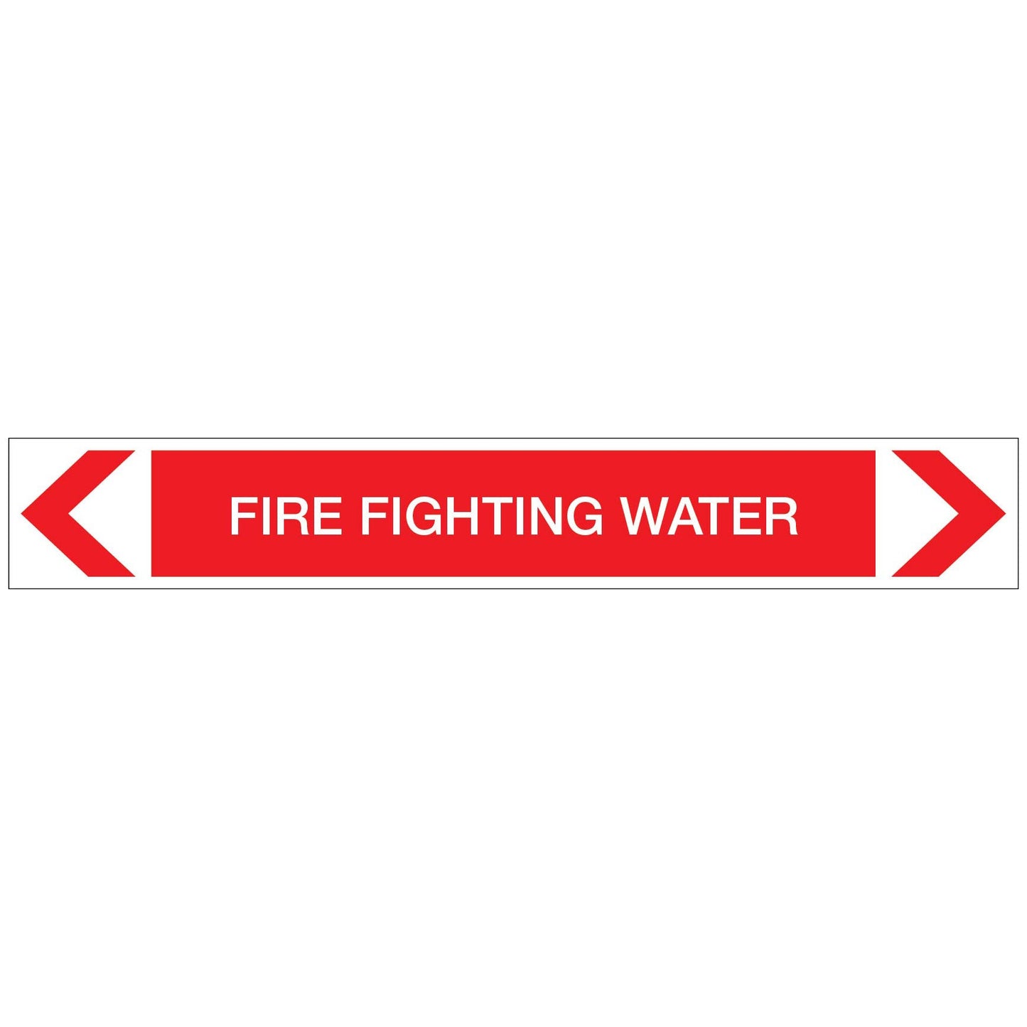 Fire Protection - Fire Fighting Water - Pipe Marker Sticker - New Signs