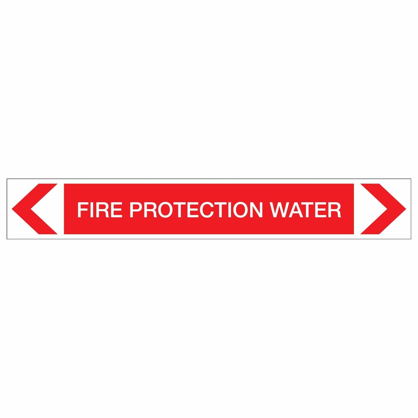 Fire Protection - Fire Protection Water - Pipe Marker Sticker - New Signs