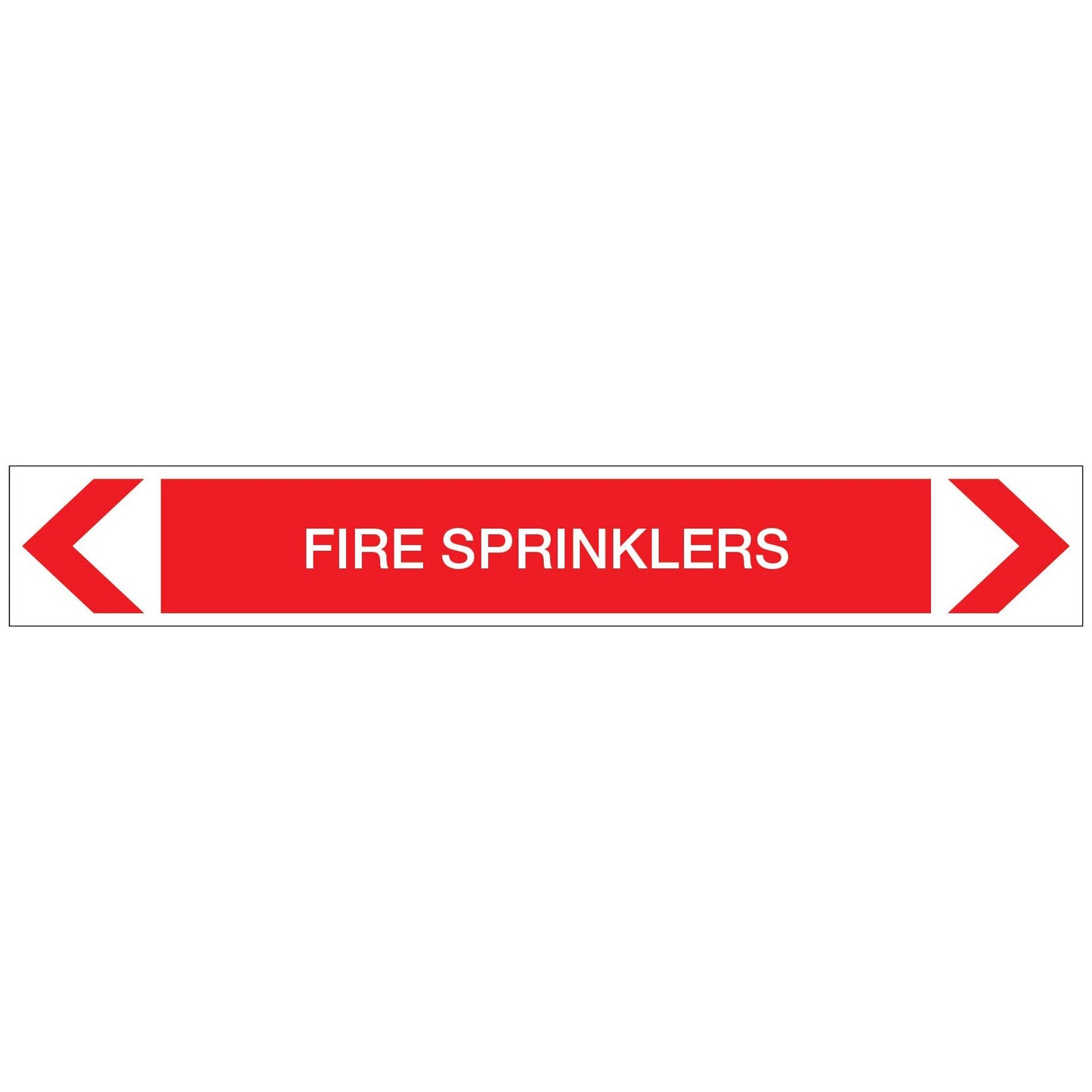 Fire Protection - Fire Sprinklers - Pipe Marker Sticker - New Signs