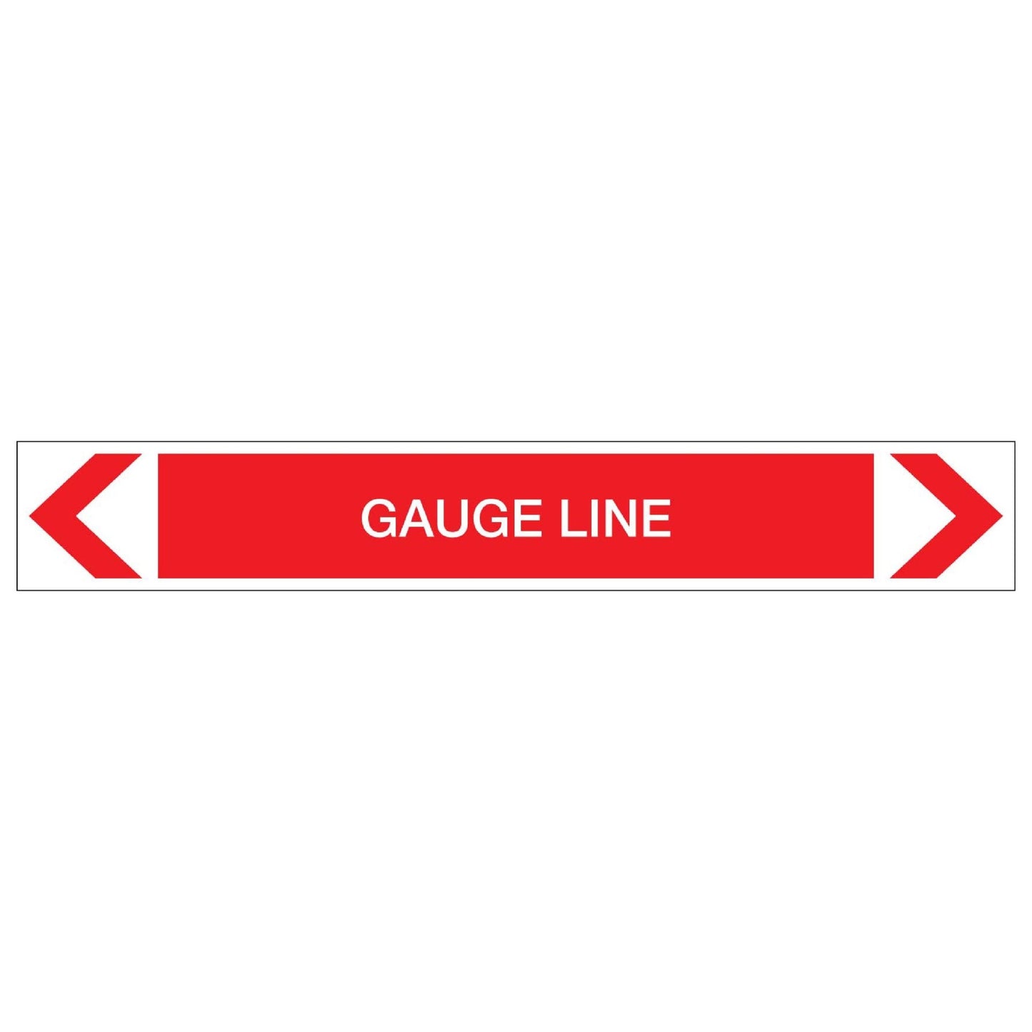 Fire Protection - Gauge Line - Pipe Marker Sticker - New Signs