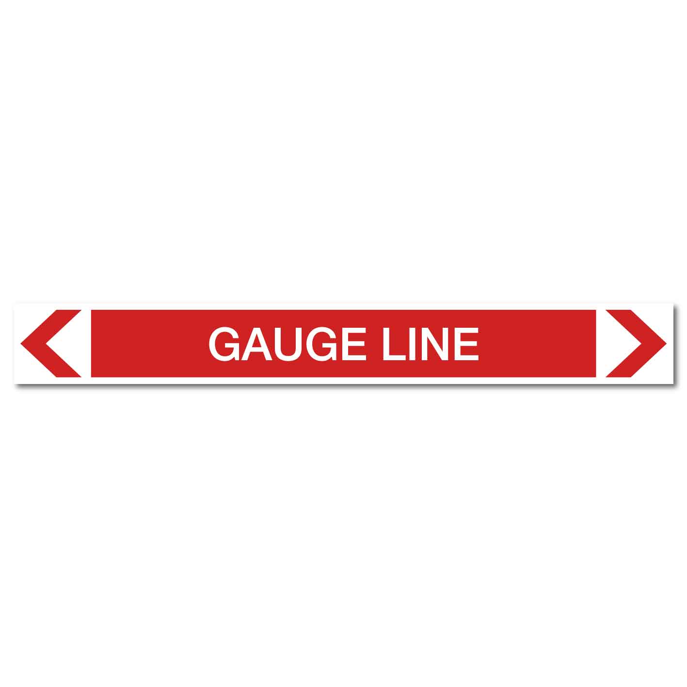 Fire Protection - Gauge Line - Pipe Marker Sticker - New Signs
