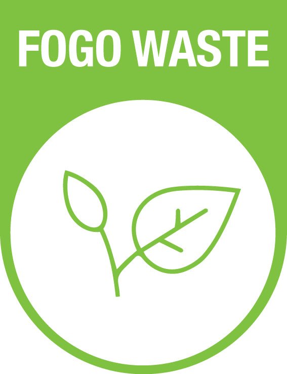 FOGO Waste Arch Wheelie Bin Stickers - New Signs