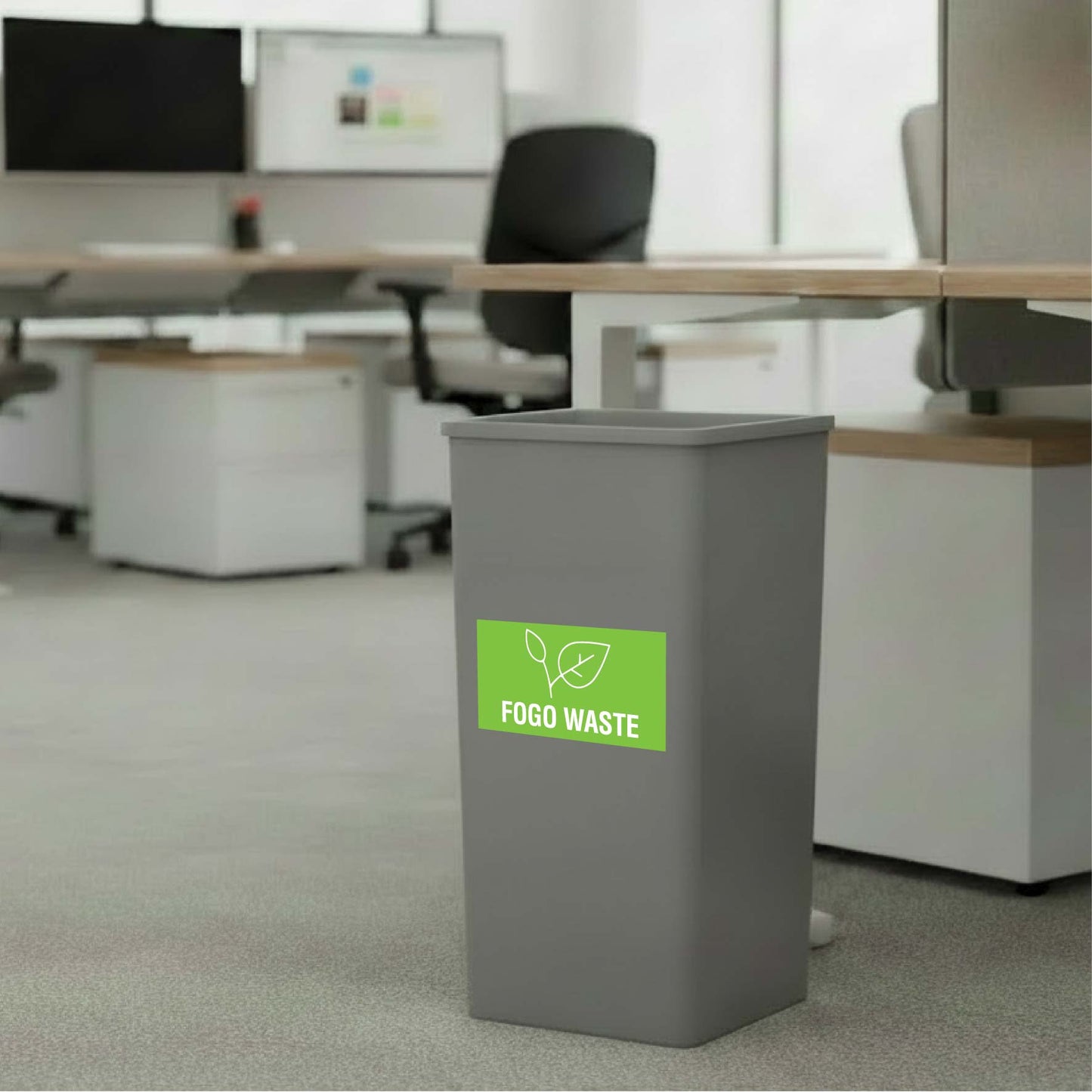 FOGO Waste Bin Sticker - New Signs