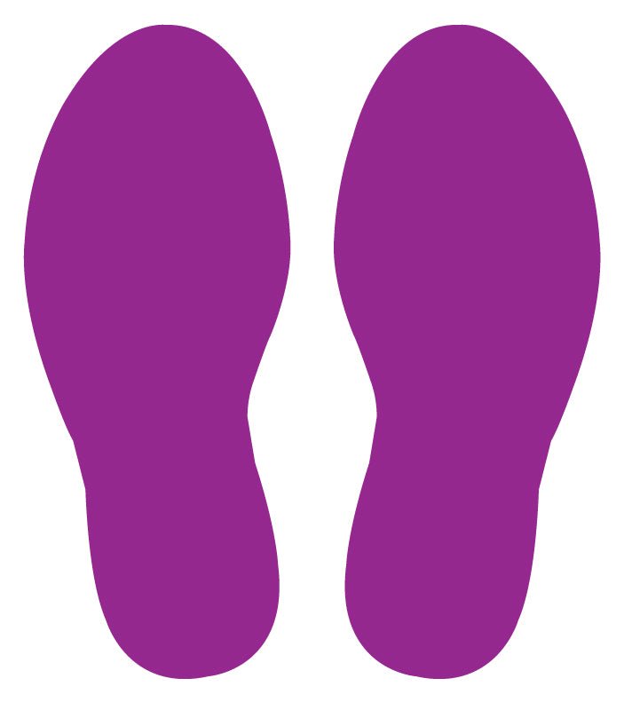Footprint Floor Stickers - Anti Slip - New Signs