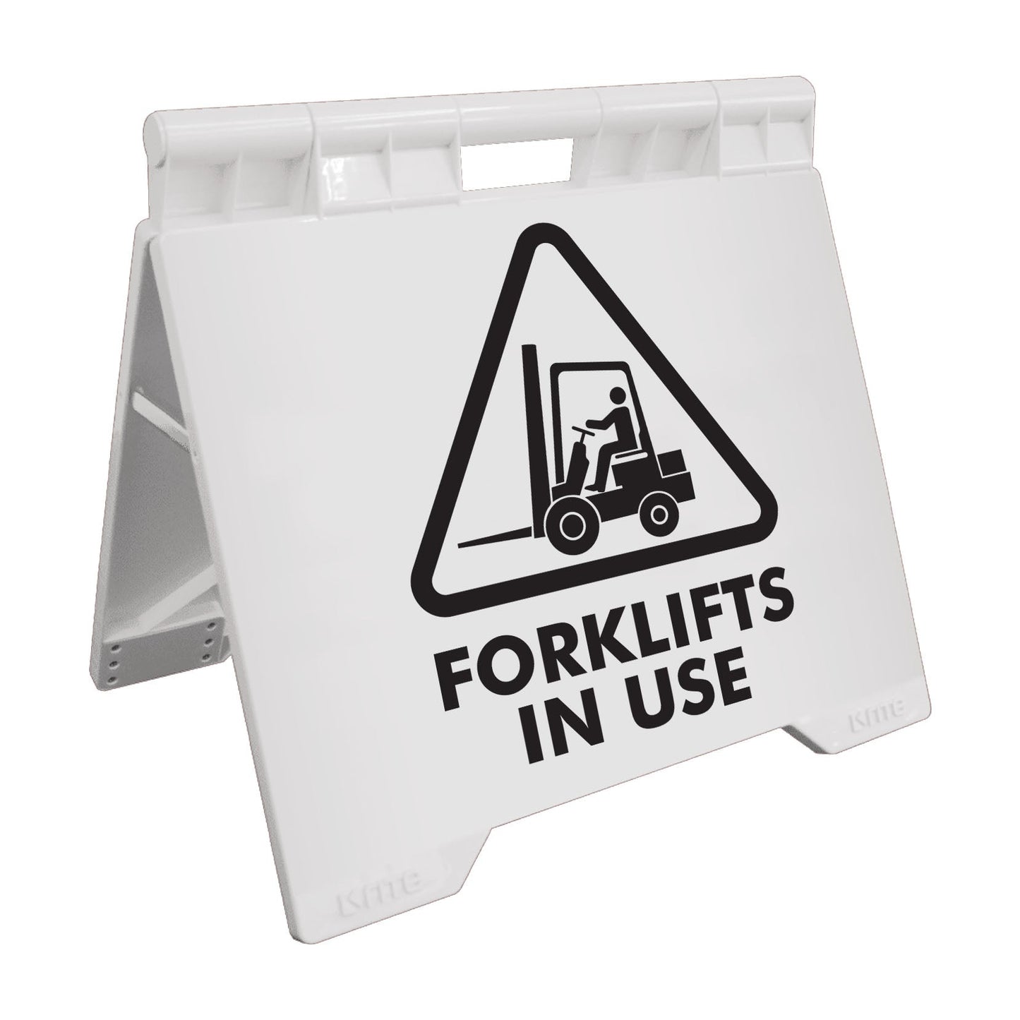 Forklifts In Use - Evarite A - Frame Sign - New Signs