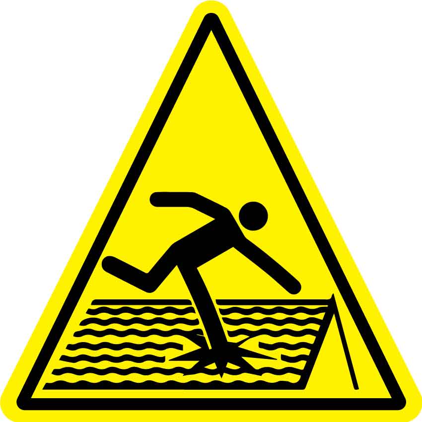 Fragile Roof (Triangle) Decal - New Signs