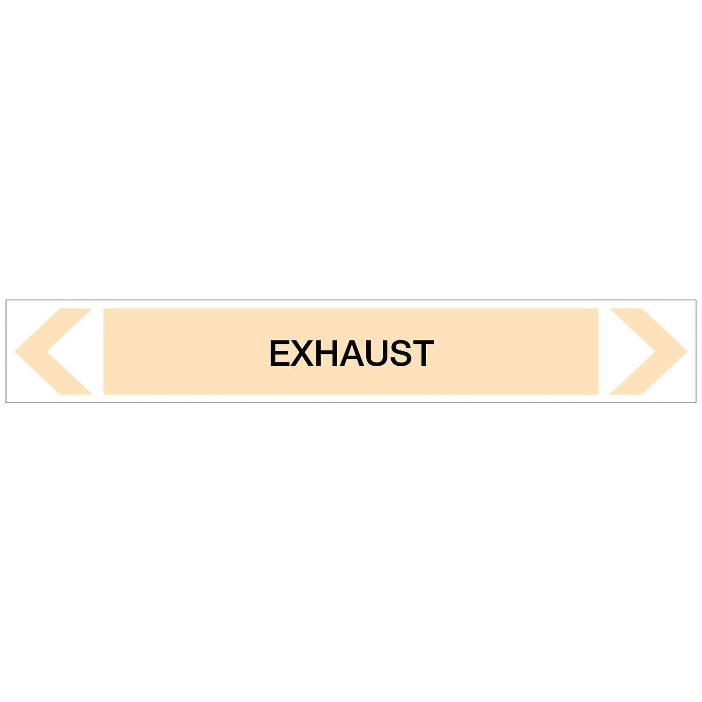Gases - Exhaust - Pipe Marker Sticker - New Signs
