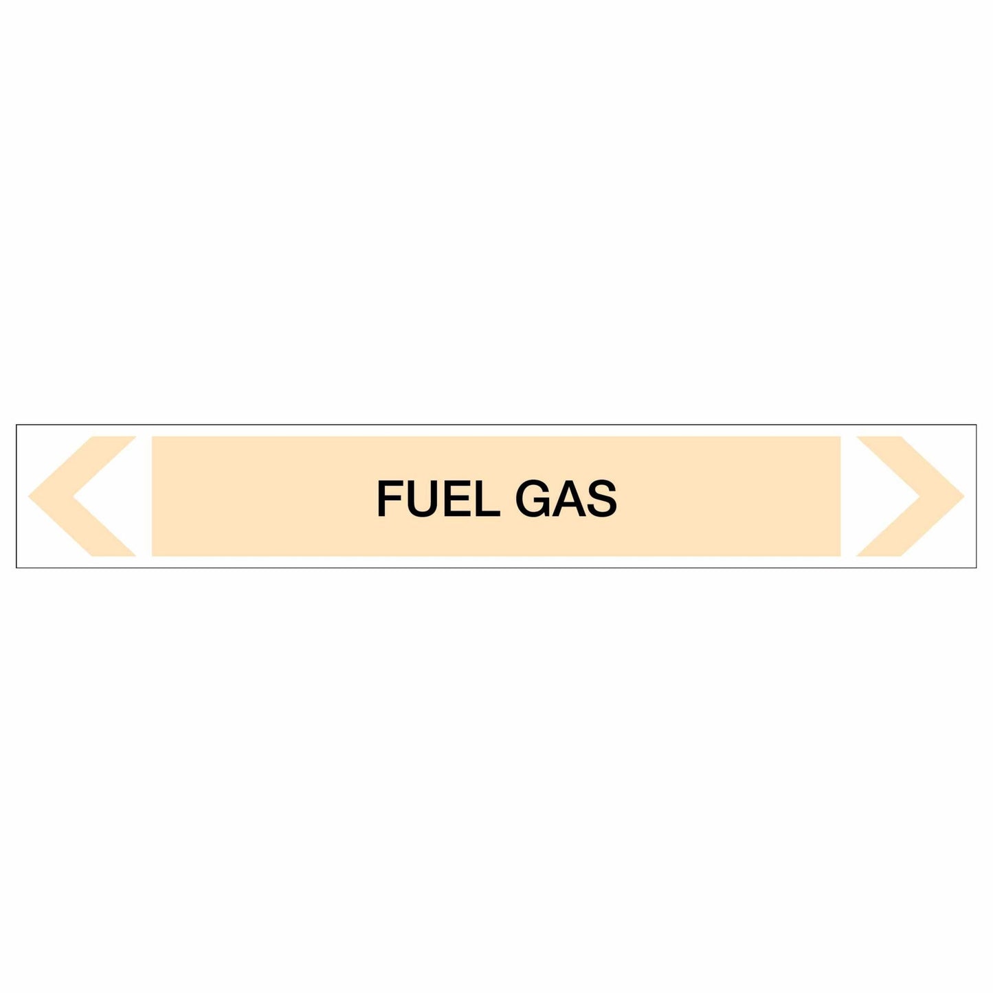 Gases - Fuel Gas - Pipe Marker Sticker - New Signs