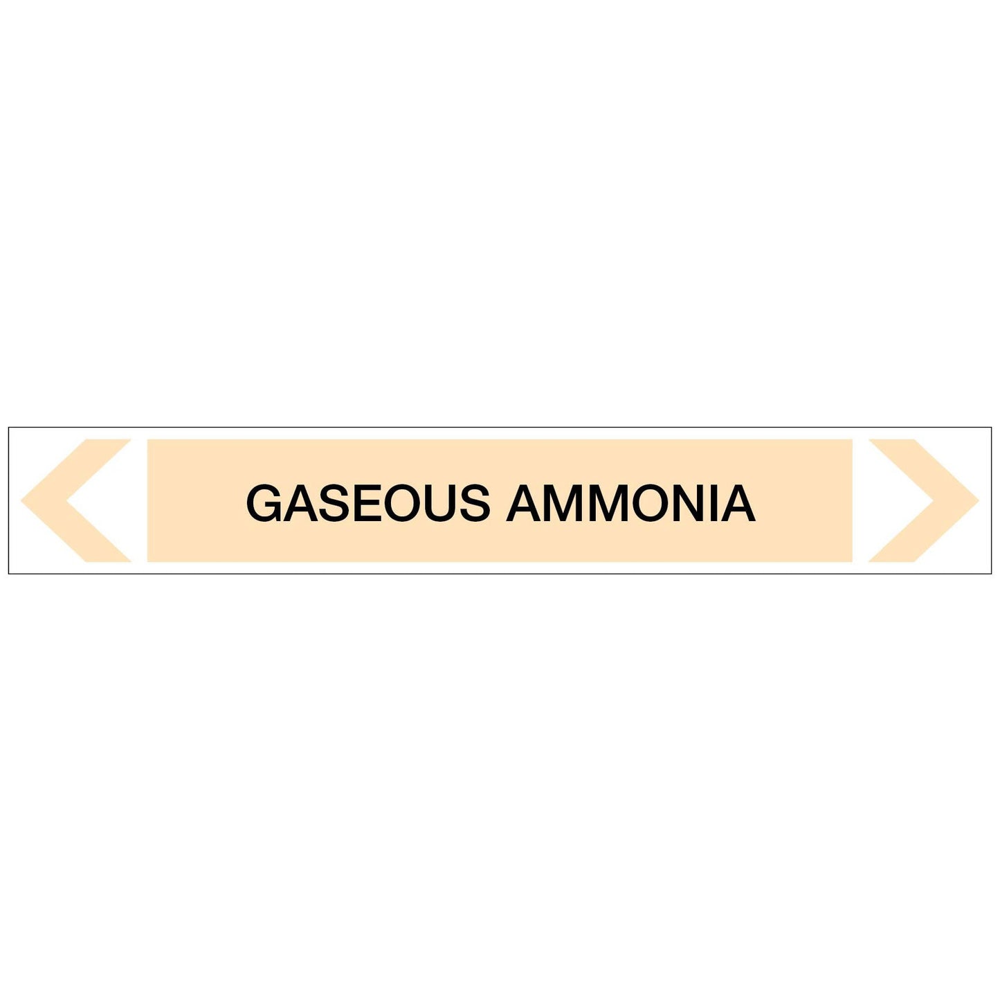 Gases - Gaseous Ammonia - Pipe Marker Sticker - New Signs