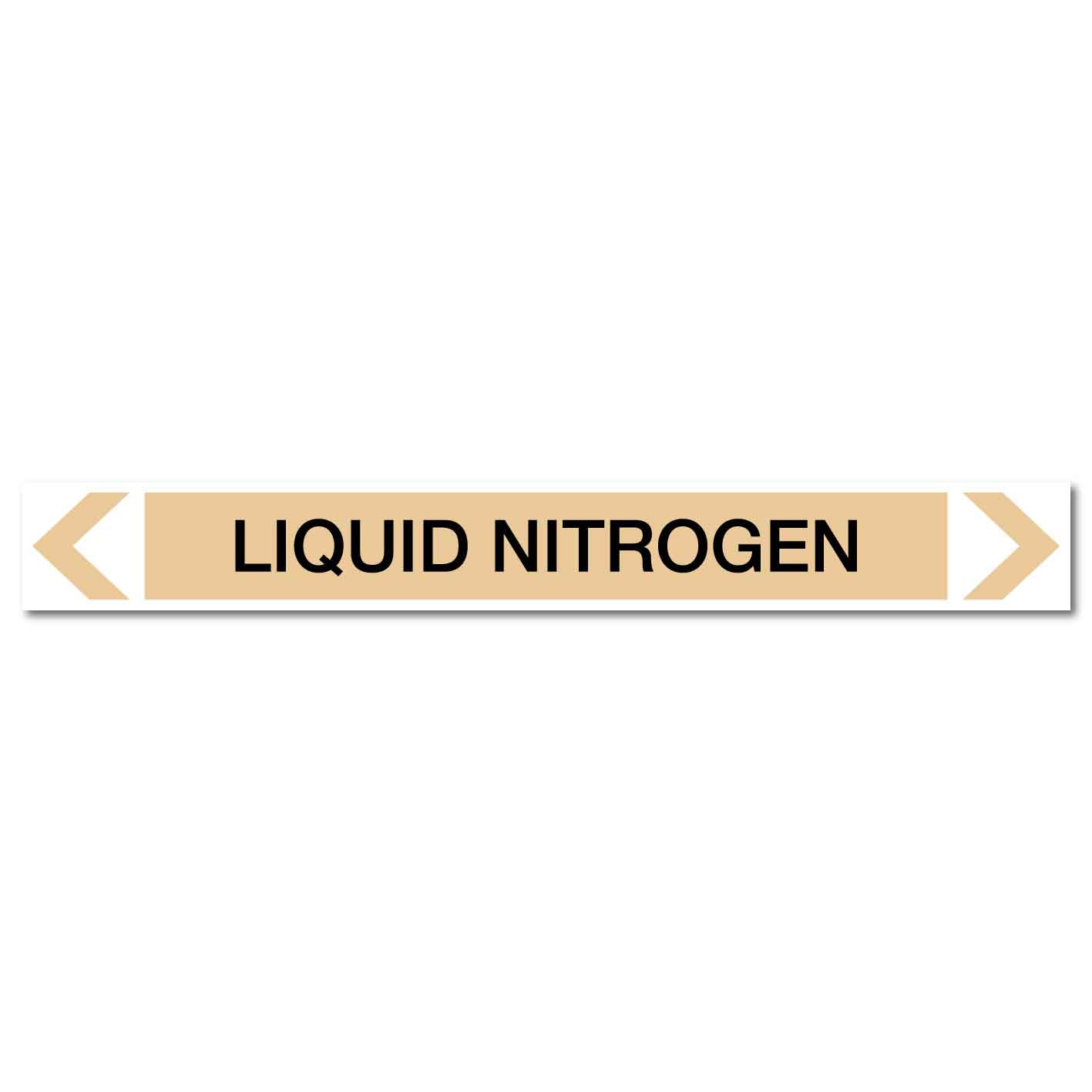 Gases - Liquid Nitrogen - Pipe Marker Sticker - New Signs