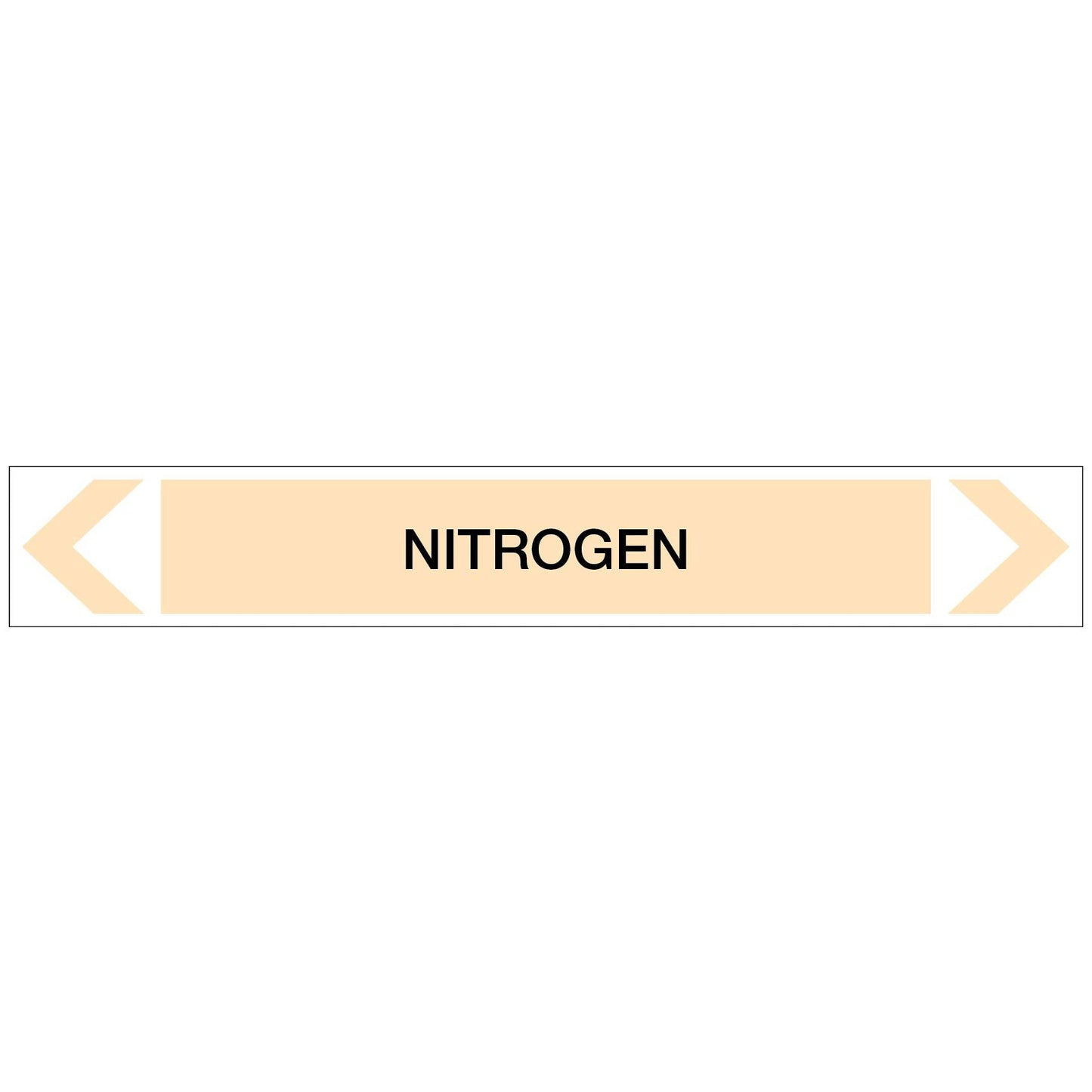 Gases - Nitrogen - Pipe Marker Sticker - New Signs