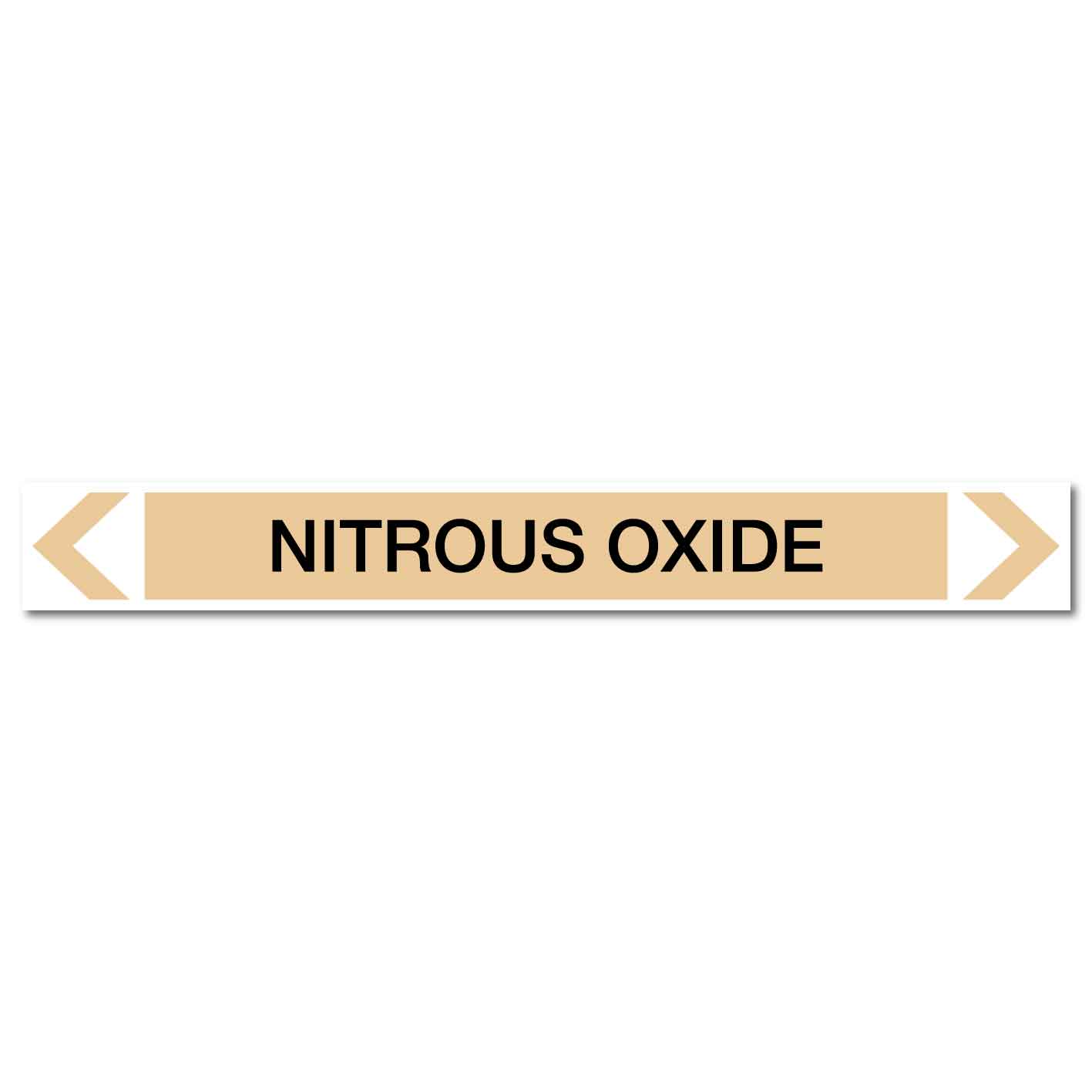 Gases - Nitrous Oxide - Pipe Marker Sticker - New Signs
