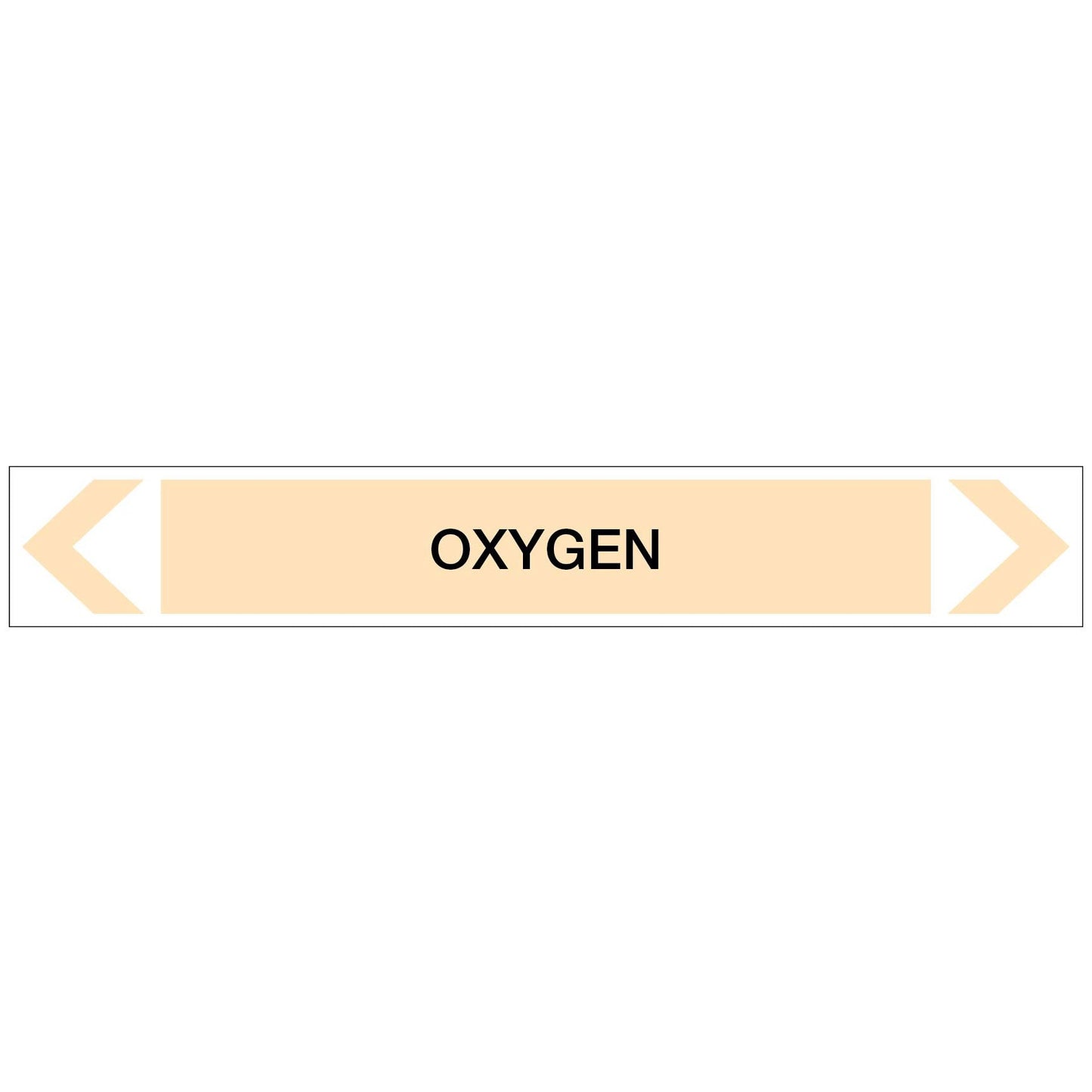 Gases - Oxygen - Pipe Marker Sticker - New Signs