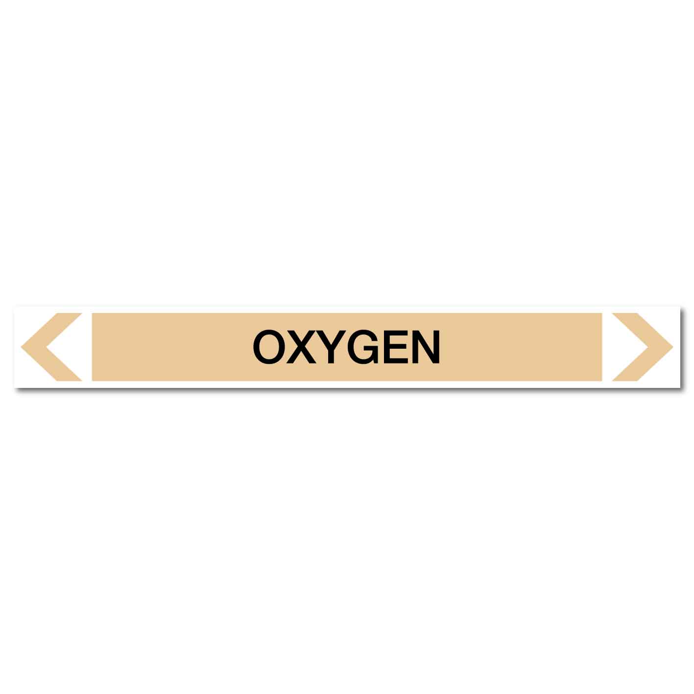 Gases - Oxygen - Pipe Marker Sticker - New Signs