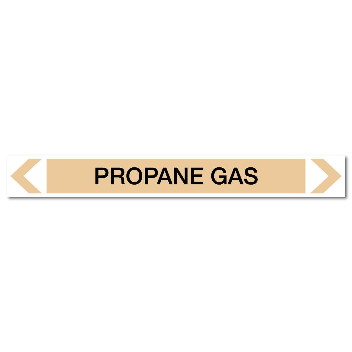 Gases - Propane Gas - Pipe Marker Sticker - New Signs