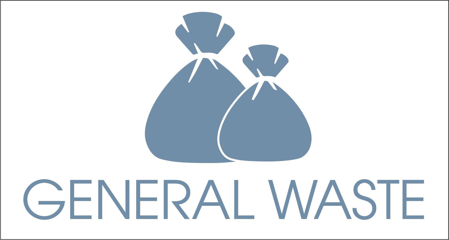 General Waste Ocean Bin Sticker - New Signs