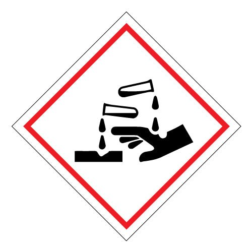 Hazchem Corrosion - Sticker - New Signs