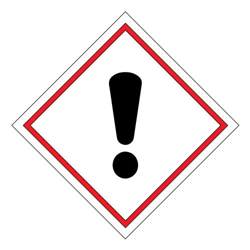 Hazchem Exclamation Mark - Sticker - New Signs
