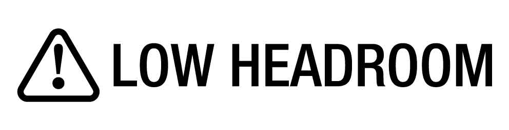 HGK Low Headroom 350mm x 90mm - New Signs