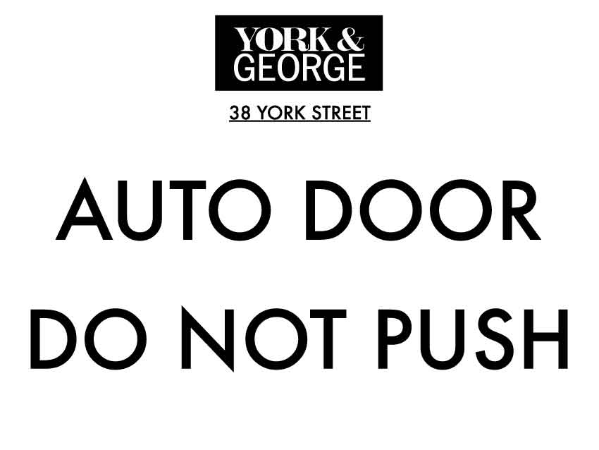 HGK York & George Auto Door 225mm x 300mm - New Signs