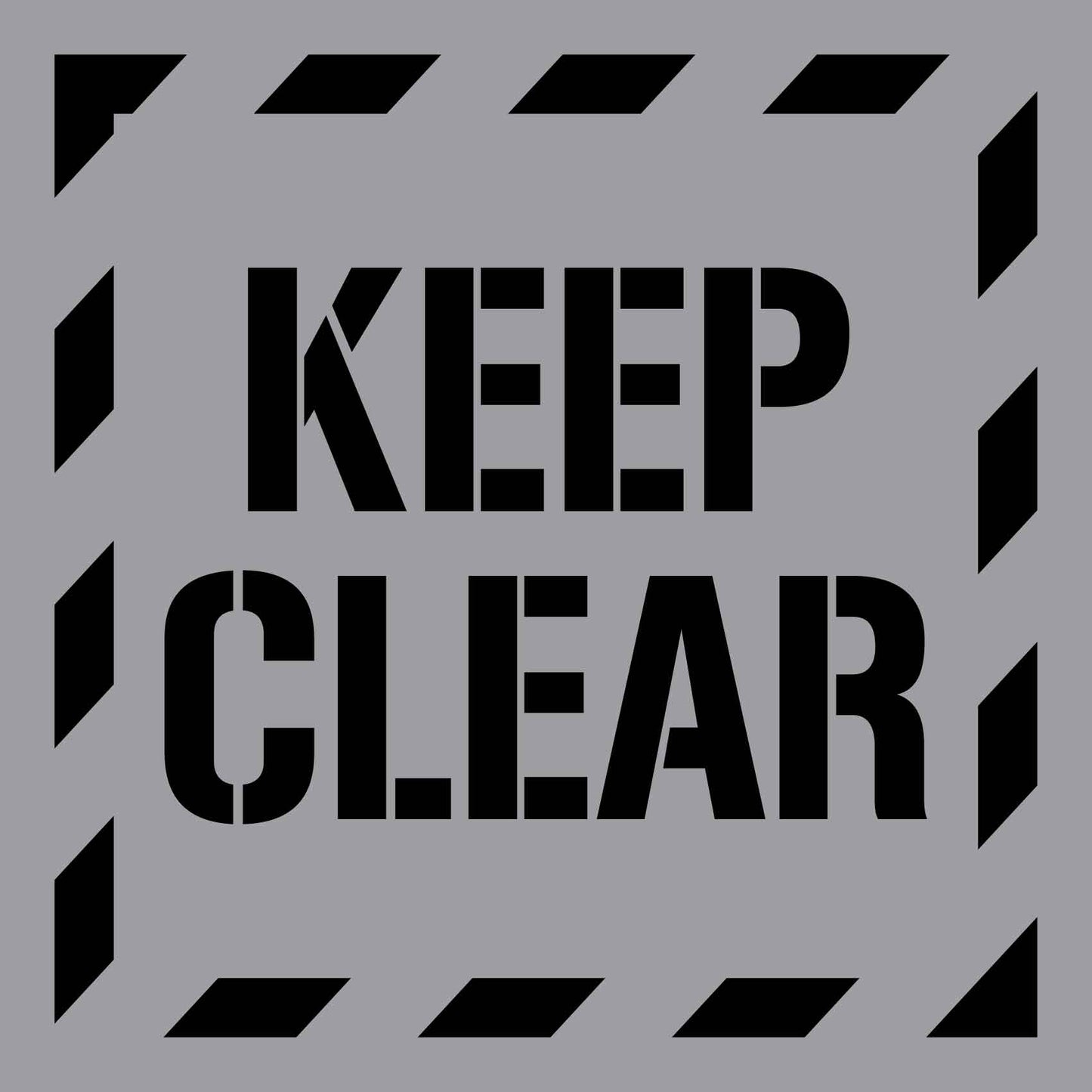 Keep Clear - Aluminium Composite Stencil - New Signs