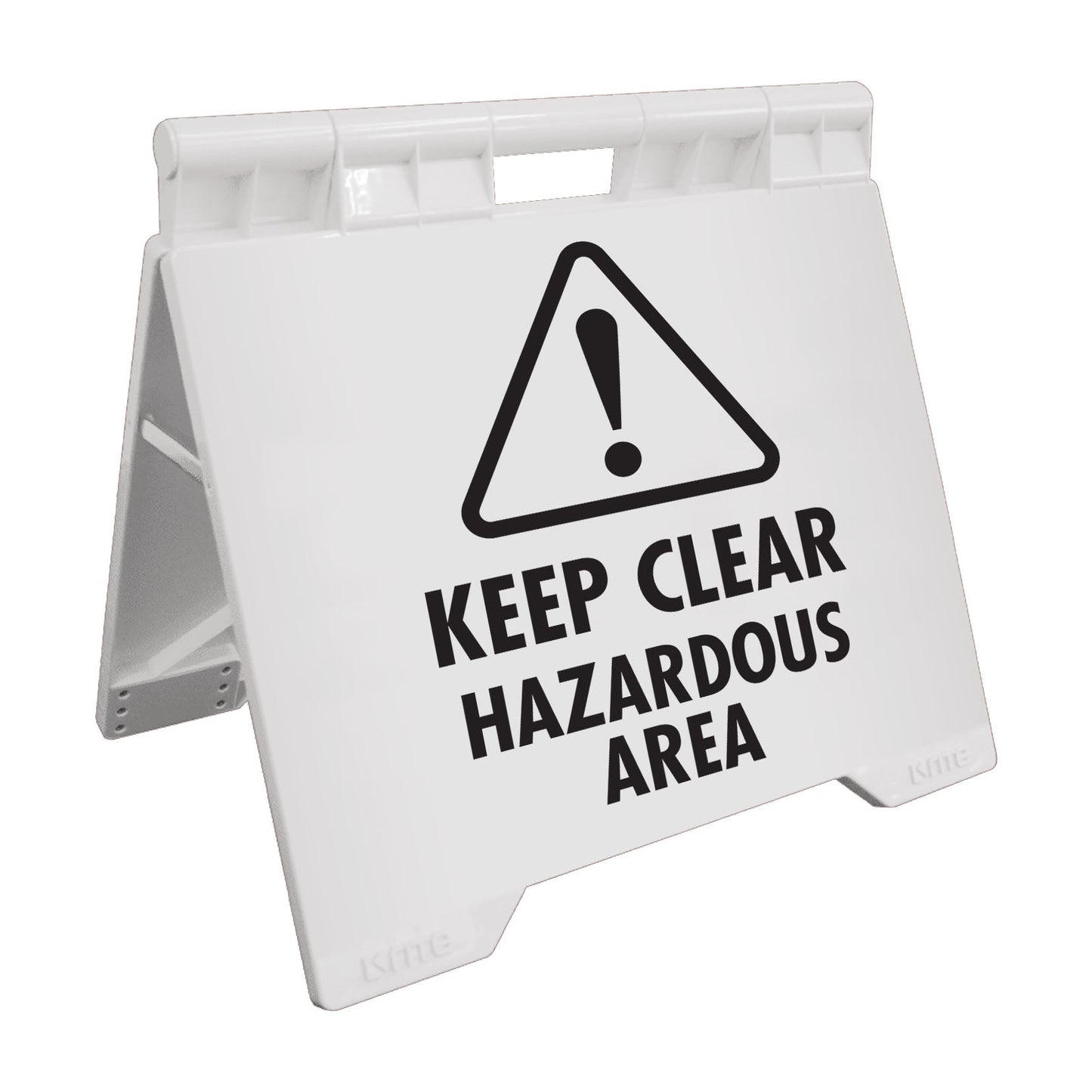 Keep Clear Hazardous Area - Evarite A - Frame Sign - New Signs