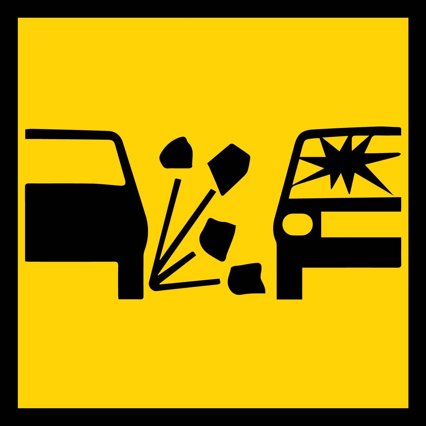 Loose Gravel Symbol Multi Message Traffic Sign - New Signs