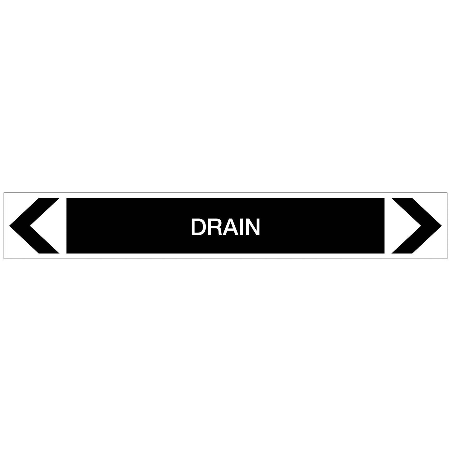 Miscellaneous - Drain - Pipe Marker Sticker - New Signs