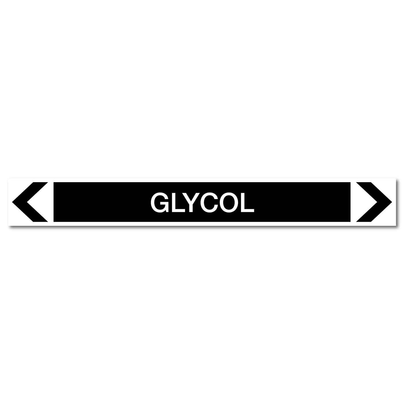 Miscellaneous - Glycol - Pipe Marker Sticker - New Signs